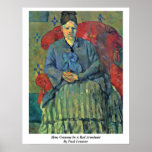 Mme Cezanne In A Red Armchair, By Paul Cezanne Posters