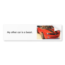 MMM (2), My other car is a beast. bumper stickers by Isaacnc MMM (2), My other car is a beast. bumper stickers