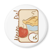 Mmm Pie design Fridge Magnet