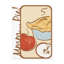 Mmm Pie design Post Card