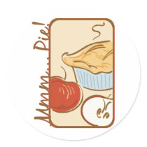 Mmm Pie design Sticker