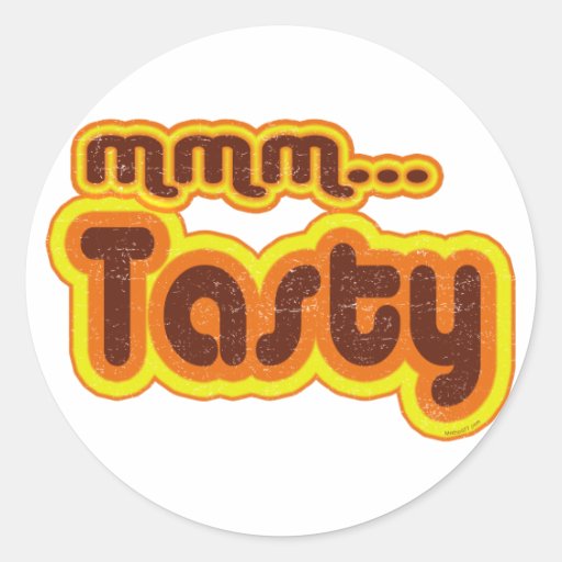 mmm Tasty Sticker Zazzle