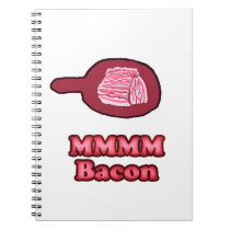 MMMM Bacon (red) Notebook