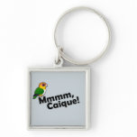 Mmmm, Caique! Premium Square Keychain