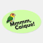 Mmmm, Caique! Oval Sticker