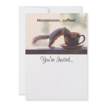 Mmmmmm, Coffee! Custom Invitation