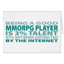 MMORPG Player 3% Talent Greeting Card