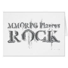 MMORPG Players Rock Greeting Cards