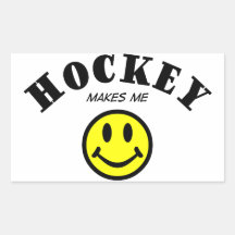 MMS: Hockey Rectangular Stickers