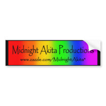 MNAkita Bumper Sticker bumper stickers by MidnightAkita MNAkita Bumper Sticker bumper stickers