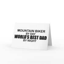 Mntn Biker - World's Best Dad Greeting Cards