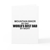 Mntn Biker - World's Best Dad Greeting Card