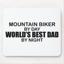 Mntn Biker - World's Best Dad Mouse Pad