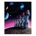Moai on the Small Planet posters by Misticmedia Moai on the Small Planet posters