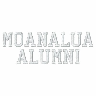 Moanalua High School Alumni Zip Hoodie by GeraldFarinas. Classic athletic zip hoodie featuring MOANALUA ALUMNI stitched onto front breast and a block-letter 