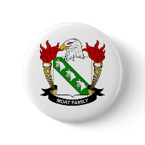 Moat Family Crest buttons by coatsofarms Moat Family Crest buttons
