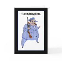 Mob Boss Murder Mystery Invitation Card