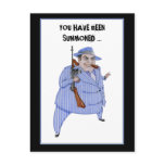 Mob Boss Murder Mystery Invitation Postcard