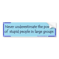 Mob Mentality bumper stickers