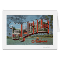 Mobile, Alabama (River Scene) Greeting Cards