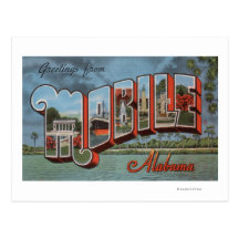 Mobile, Alabama (River Scene) Post Card