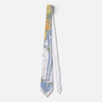 Mobile Bay, Alabama Nautical Harbor Chart Tie by sailorpatp Mobile Bay, Alabama Nautical Harbor Chart Tie