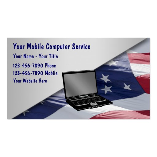 Mobile Computer Repair Business Cards (front side)