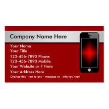 Mobile Phone Business Cards