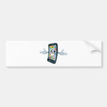 Mobile phone man bumper stickers