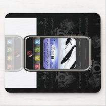 mobile phone text message Happy Birthday mousepads
