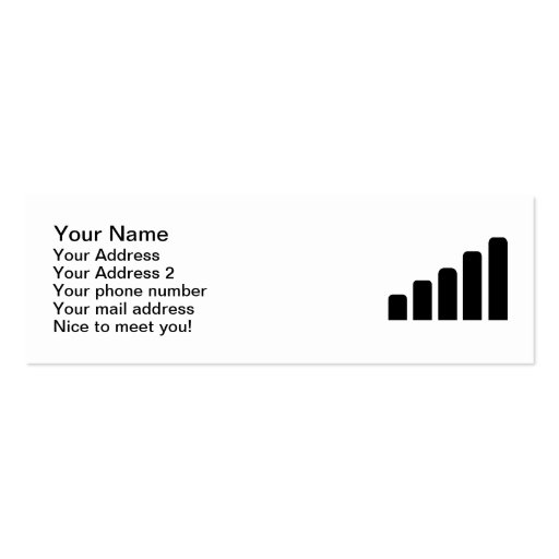 Mobile reception business cards