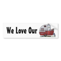 Mobile Scout Camper Bumper Sticker bumper stickers