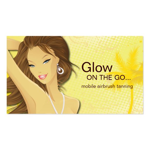 Mobile Spray Tanning Business Card (front side)
