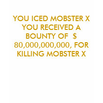 MOBSTERS YOU ICED MOBSTER X  SHIRT BLACK