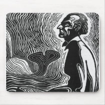Moby Dick Captain Ahab Mouse Pads