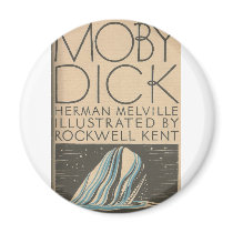 Moby Dick Cover Refrigerator Magnet