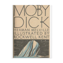 Moby Dick Cover Post Card