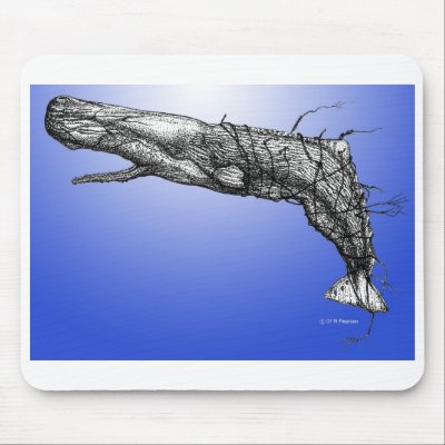 Moby Dick Mousepad by dolfinguy