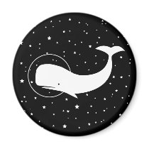 Moby in Space Fridge Magnets