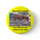 Moccasin's HOPE - save Wild Horses &amp; Burros Button