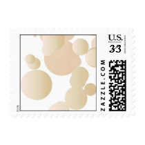Mocha and Pink Bubbles postage