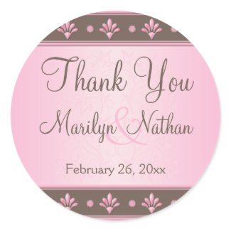Mocha and Pink Floral 1.5