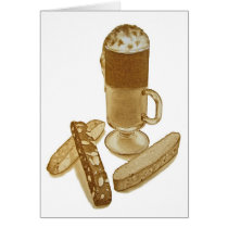 Mocha Coffee and Biscotti cards