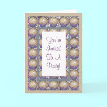 Mocha Cupcake Invitations cards