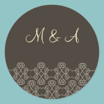mocha damask stickers by blessedwedding mocha damask stickers