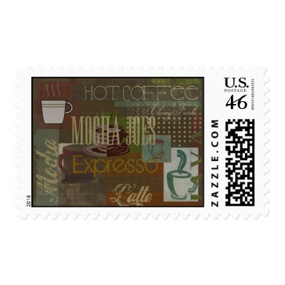 Mocha Joes Cafe Sign Stamp by MotorCityThreads