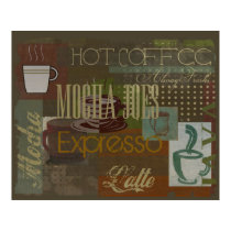 Mocha Joes Cafe Sign posters