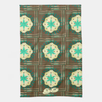 Mocha Mint Cream Pie monogram kitchen towels