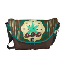 Mocha Mint Cream Pie monogram messenger bags
