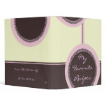 Mocha Petal Circles Recipe Book binders